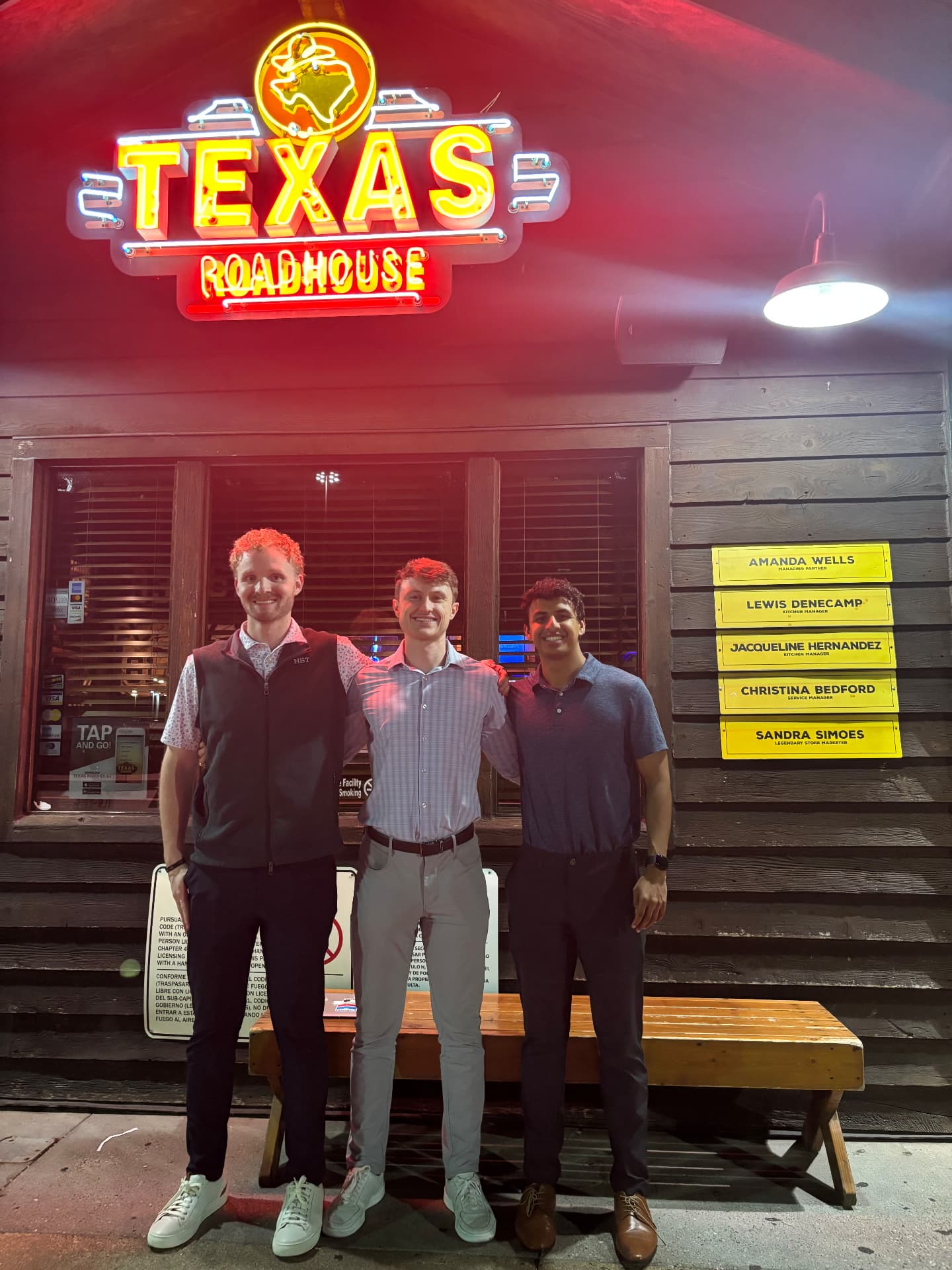 The three founders of JSH Marketing standing together